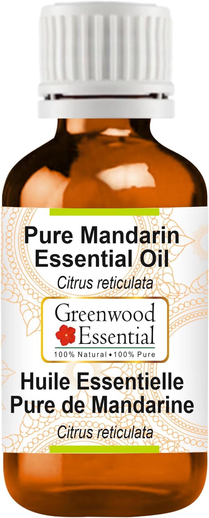 Greenwood Essential Pure Mandarin Essential Oil (Citrus reticulata) Steam Distilled 15ml (0.50 oz)