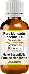 Greenwood Essential Pure Mandarin Essential Oil (Citrus reticulata) Steam Distilled 50ml (1.69 oz)