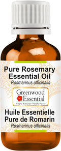 Greenwood Essential Pure Rosemary Essential Oil (Rosmarinus officinalis) Steam Distilled 15ml (0.50 oz)
