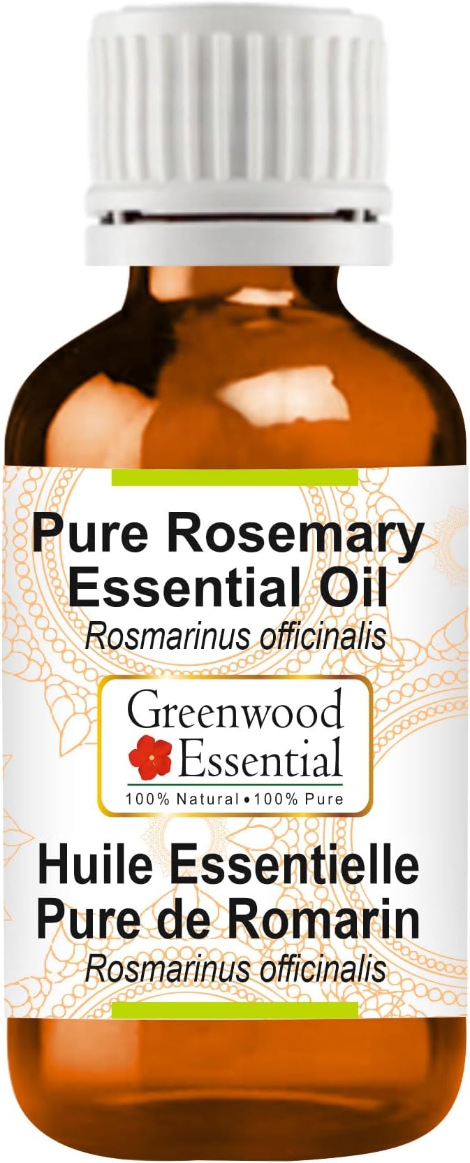 Greenwood Essential Pure Rosemary Essential Oil (Rosmarinus officinalis) Steam Distilled 15ml (0.50 oz)