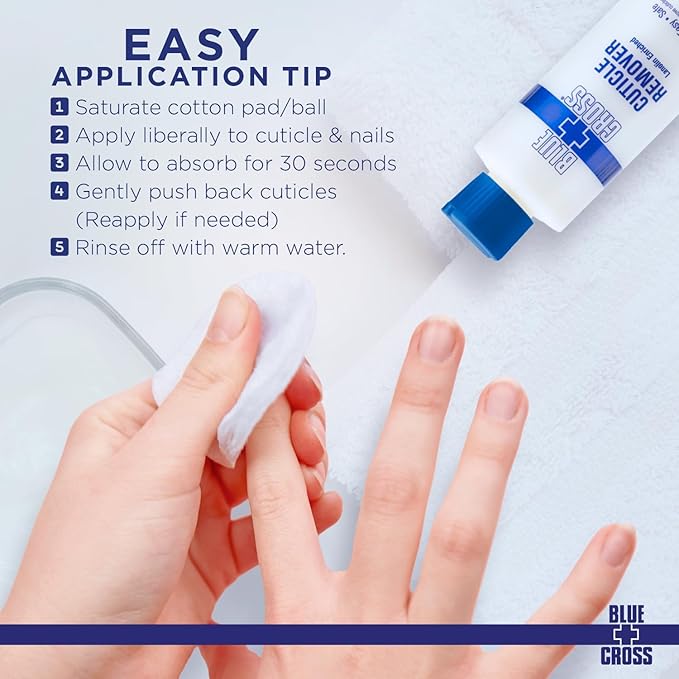 Blue Cross Professional Nail + Cuticle Care 2 Pack Bundle, Liquid Cuticle Remover + Softener & Cuticle Nippers, Cutter & Trimmer for Fingernails and Toenails