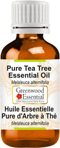 Greenwood Essential Tea Tree Essential Oil (Melaleuca alternifolia) Steam Distilled 10ml (0.33 oz)