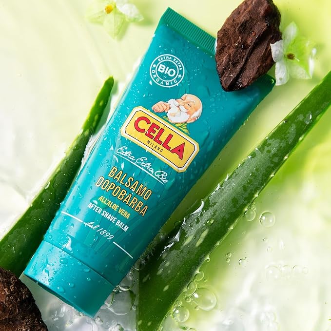 Cella Milano Aftershave Balm – Soothing & Hydrating Post-shave Formula for All Skin Types, Enriched with Aloe Vera, 100 ml – Irrestistible Pink Pepper & Precious Woods Scent, Made in Italy