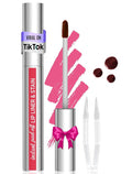 Vevivia Lip Stain - Lip Liner Stain, Long Lasting Peel Off Lip Stain, Natural Peel Off Lip Liner Stain with Tweezer, Easy to Use, Waterproof, Smudge-proof, Transfer-proof, Rose