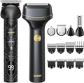 GLAKER Hair Clippers for Men Professional, Cordless Clippers for Hair Cutting, Mens Bear Trimmer, Electric Razor Barber Clippers Hair Trimmer, Gifts for Men