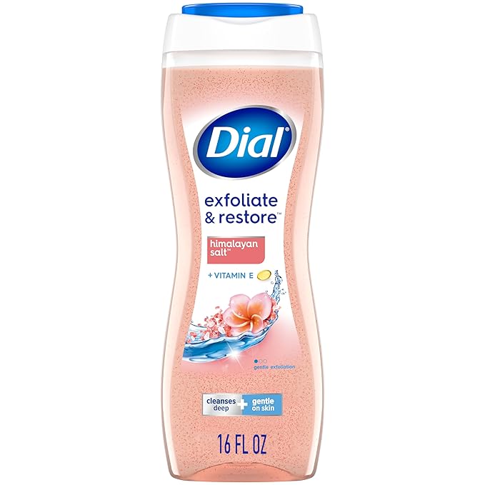 Dial Body Wash, Exfoliate & Restore Himalayan Salt, 16 fl oz, Pack of 11