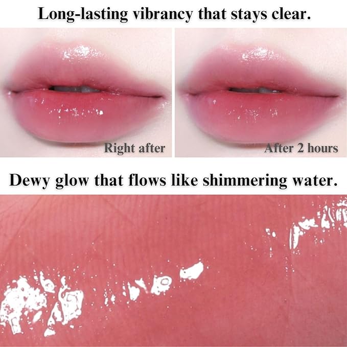 BBIA Glow Tint – Lip Plumping Volumizing Glossy & Glowy Lip Stain Naturally Moisturizing Comfortable Texture Lightweight Long-Lasting Vivid Color Non-Sticky Korean Makeup (14 DAILY, Pack of 1)