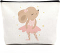 fkovcdy Cute ballerina makeup bag watercolor ballet dancing girl dancer gift recital gift little girl teen student ballet lover