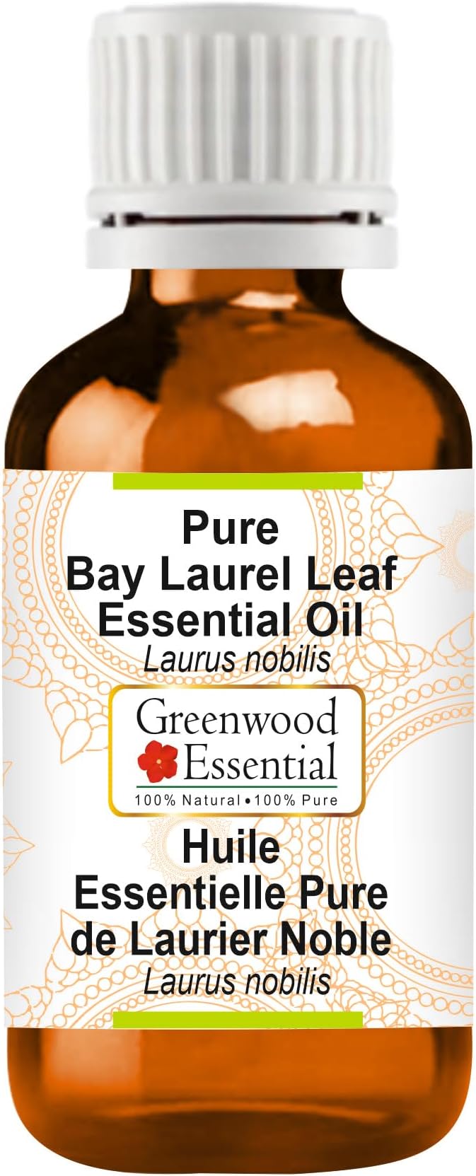 Greenwood Essential Bay Laurel Leaf Essential Oil (Laurus nobilis) Pure | Non-Sticky | Non-Greasy | Lightweight | Men & Women | All Skin Types | Steam Distilled 10ml (0.33 oz)