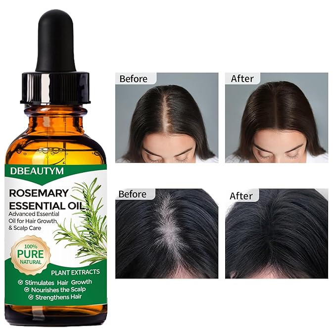 Collagen Hair Treatment Hair Mask & Rosemary Hair Growth Oil,Deep Conditioner Hydrating Hair Mask for Dry Damaged Hair,Hair Growth Oil for Hair Loss,Natural Hair Regrowth Treatment for Men and Women