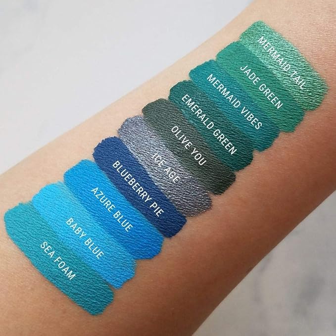 Aromi Emerald Green Liquid Lipstick | Dark Evergreen Lip Color, Vegan, Cruelty-free, Smudge Proof, Long-Lasting, Waterproof, Handmade (Emerald Green)