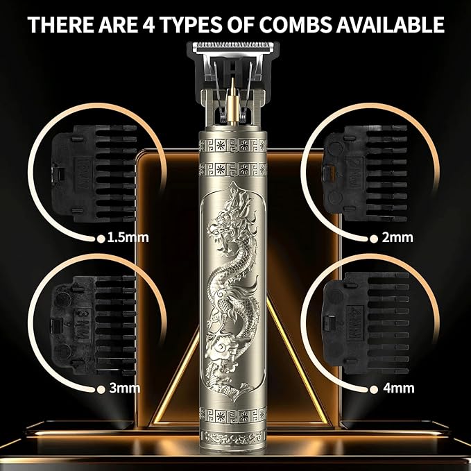 Beard Trimmer for Men-Hair Clippers for Men-Cordless Rechargeable Hair Clipper and Trimmer-Beard Shaver Barbershop（Bronze）