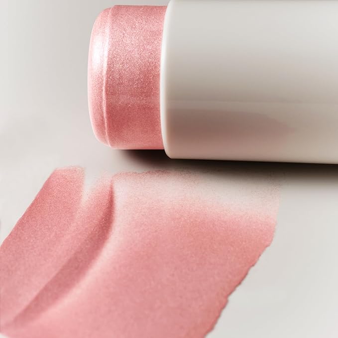 goop Beauty Glow Skin Highlighter Stick | Multi-Use Highlighter with Pearlescent Glow | Amino Acid & Micropearl Blend | Makeup and Skincare | Petal: Cool-Toned Light Pink | 0.28 oz