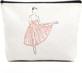 fkovcdy Ballet Dance Bag - Ballerina & Dancer Gifts for Teens & Girls - Toiletry Bag Zipper Pouch for Women & Friends - Birthday Gift