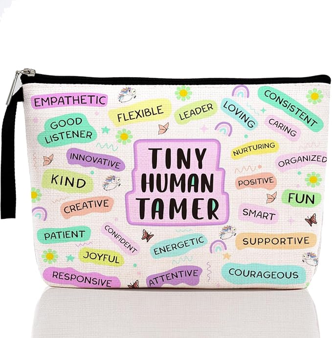 Hanamiya Na Teacher Gifts Makeup Bag Teacher Appreciation Gifts Teachers Birthday Gift for Women Female Her Educator Colleague Thank You Cosmetic Bag Graduation Gift