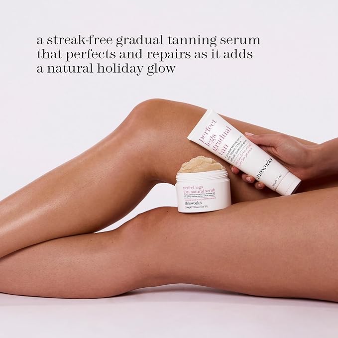 This Works Perfect Legs Gradual Tan, Self Tanner with Vitamin E & Shea Butter, 150ml