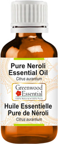 Greenwood Essential Pure Neroli Essential Oil (Citrus aurantium) Steam Distilled 10ml (0.33 oz)