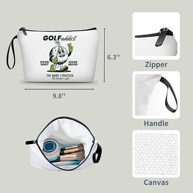 Golf Accessories for Women,Small Golf Bag,Female Golfer Gifts,Funny Golf Gifts,Makeup Bag for Purse,Golf Party Favors,Golf Bag Women,Golf Gifts