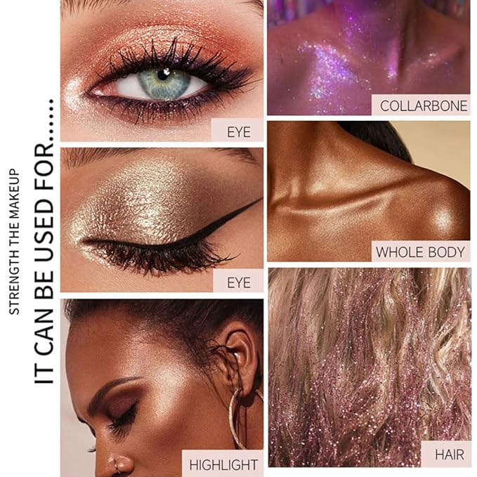 Monochrome Powder Eyeshadow Palette Makeup,Brown Natural Neutral Single Shimmer Eye Shadow for Older Women,Buildable Sparkly Eye Finish,Long Lasting Naturing-Looking