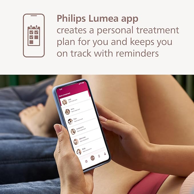Philips Lumea 8000 Series IPL Hair Removal Device - Permanent Visible Hair Reduction Done at Home, SenseIQ Technology, 2 Attachments for Body & Face, for Women & Men, BRI932/03