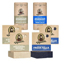 Dr. Squatch Manly Soap and Deodorant Variety Pack - Handmade with Organic Oils, Aluminum-Free - Birchwood Breeze and Fresh Falls