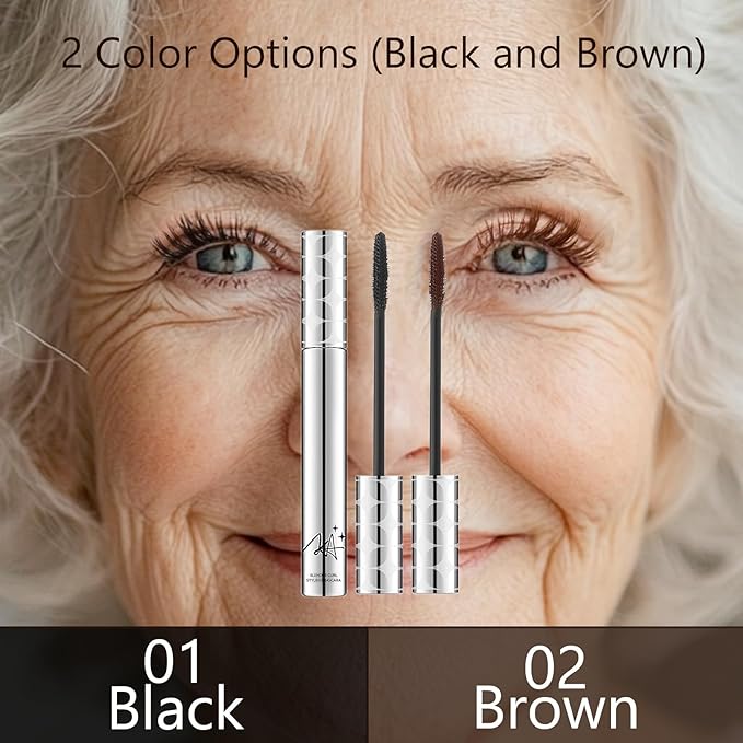 2Pack Brown Mascara for Women, Prime Waterproof Volume and Length for Hypoallergenic Máscara with Long Lasting, Hypoallergenic, Lightweight for Sensitive Eyes-02