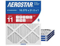 Aerostar 16.375x21.5x1 MERV 11 Air Filter, ACTUAL SIZE, Air Conditioning & by AirFiltersDelivered