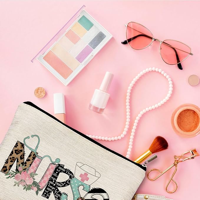 Nurse Cosmetic Bags With Zipper - Gifts for Women & Nursing Students