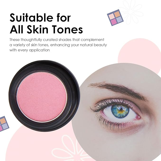 Vera Moore Eyeshadow, Highly Pigmented Eyeshades and Textures, Provide Bold and Lasting Looks, Suitable for Any Event, Easily Blendable Eye Makeup in Multiple Shades. (Pink)