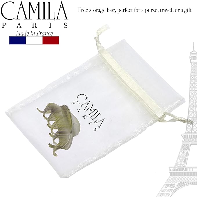 Camila Paris CP3217 French Hair Clip for Women for Thick Hair for Long Curly Wavy Hair, Large, Girls Hair Claw Clips Jaw Styling Hair Accessories for Women, Strong Hold No Slip Grip, Made in France