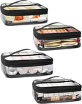 TANTO Clear Makeup Bags with Handles, Toiletry Bag, PVC Clear Cosmetic Bags for Women and Men, Cosmetic Storage Pouches with Zipper (7.6 * 9.4 * 2.9in)