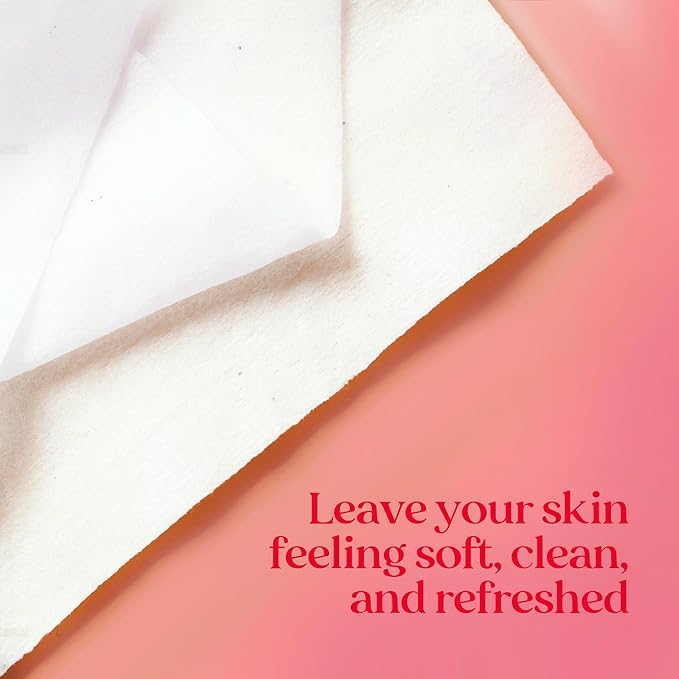 Burt's Bees Stocking Stuffers, Pink Grapefruit Face Wipes, for All Skin Types, Hydrating Makeup Remover & Facial Cleansing Towelettes, Skin Care Christmas Gifts, 30 Ct. (3-Pack)