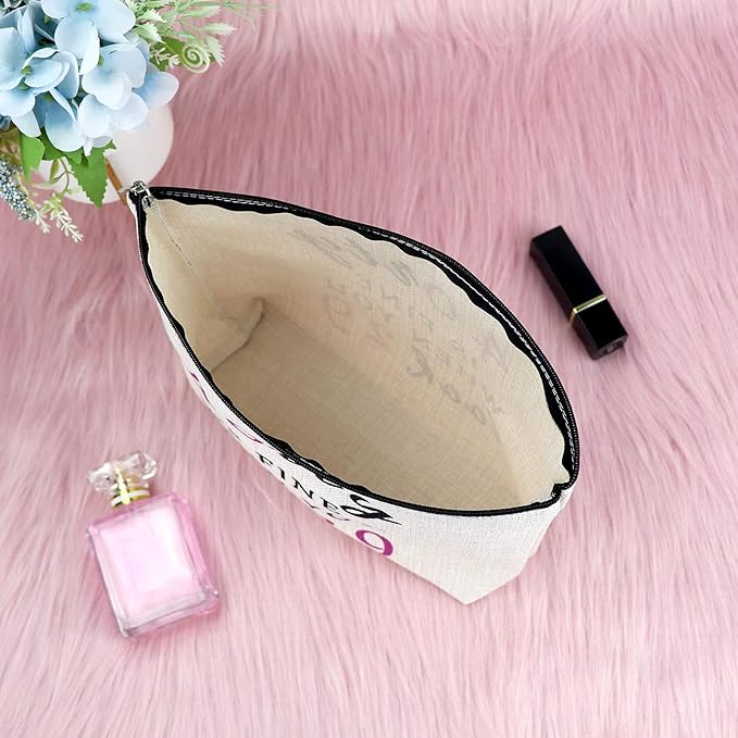 Sfodiary 40th Birthday Gifts for Women Makeup Bag 40 Year Old Birthday Gifts Best Friend Gift Cosmetic Bag Wife Gift Ideas for 40th Anniversary Mom Travel Cosmetic Pouch Christmas Gift for Women