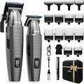 Ufree Professional Hair Clippers for Men, Clippers and Trimmers Set, Barber Clippers, Electric Beard Trimmer with Barber Bag, Gifts for Men，Gray