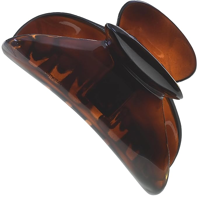 Camila Paris MP3 French Hair Clip for Women, Girls Hair Claw Jaw. Tortoise Shell Fashion Durable and Styling Hair Accessories for Women, No Spring Grip Link System, Strong Hold No Slip, Made in France