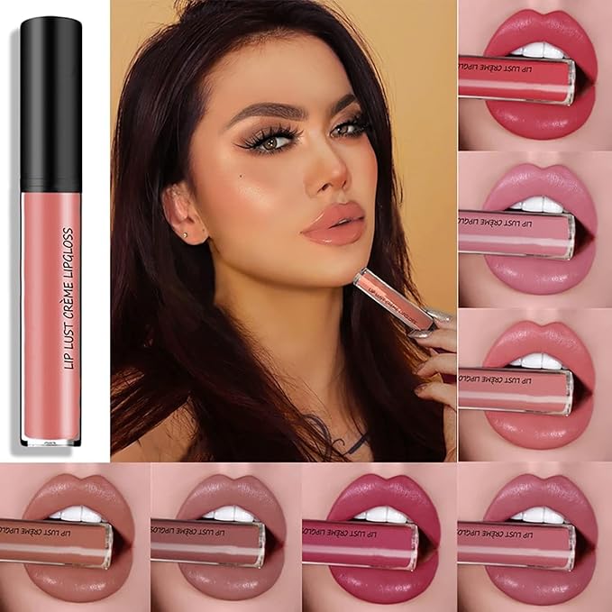 12 Colors Lips Staining Lip Oil, 2025 Upgrade Cream Texture Lipstick Long-Lasting Moisturizing Lip Oil, Waterproof Lipstick Creamy Lip Gloss Non-stick to Cup (#03, One Size)