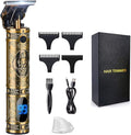 Hair Clippers for Men, Professional Hair & Beard Trimmer for Men, T-Blade Hair Edgers Clippers, Gold Knight Close-Cutting Trimmers, Cordless Clippers for Hair Cutting