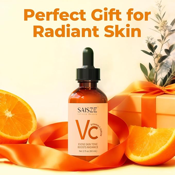 Vitamin C Serum for Face, Facial Serum for Dark Spot, Anti Aging with Vitamin C, Hyaluronic Acid, Christmas Stocking Stuffers, Skin Care Gifts for Women, 60ml