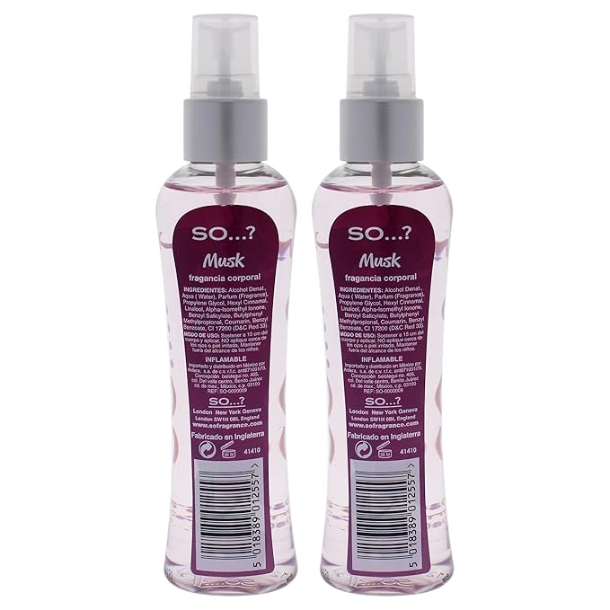 So...? Musk Body Mist for Women - 3.5 oz Body Mist - Pack of 2