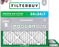 Filterbuy 24x24x1 Air Filter MERV 8 Essential Dust & Allergy Defense, by Filterbuy