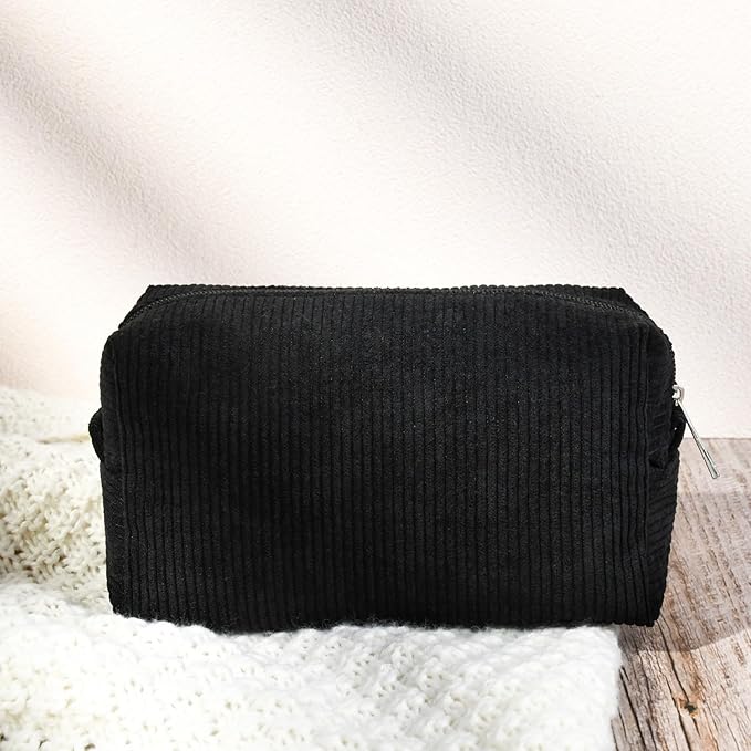 SOIDRAM Makeup Bag Preppy Cosmetic Bag Bulk Makeup Pouch Personalize Travel Toiletry Bag Organizer Cute DIY Makeup Brushes Storage Bag for Women