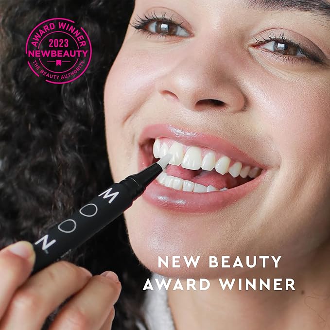 MOON Teeth Whitening Pen, Vanilla Mint, 0.09 Fl Oz, Gentle on Teeth, Whitens with Antioxidants & Essential Oils, Vegan Whitening Gel in an Easy Applicator
