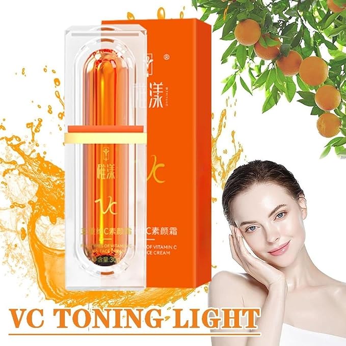 Five Vitamin C Tone-Up Cream, Brightening Face Moisturizing Makeup Cream Deep Hydration Toning Light Cream Conceal Pores,Tone Correcting BB Cream Tone-Up Lazy Concealer Face Cream