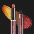 CHARMACY New Duochrome Long Stay Eyeshadow Stick, Creamy Eye Shadow Stick, Multicolor-Shifting Glitter Eyeshadow, Waterproof & Smudge-Proof, High Pigmented, Built-in Smudger #06