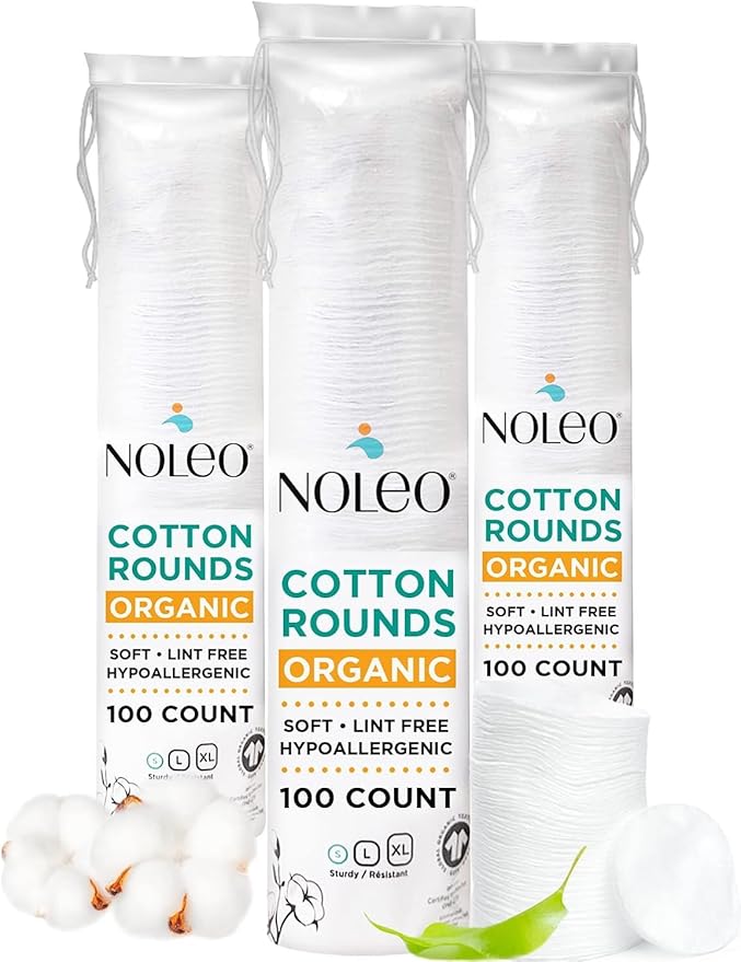 NOLEO Cotton Rounds (3x300 Count)