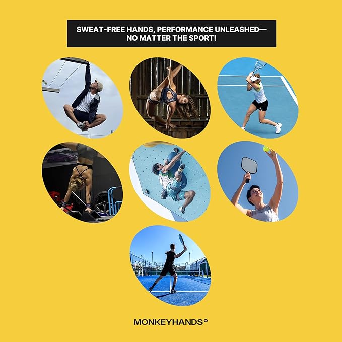 MONKEY HANDS MonkeyHands Gel Grip Pole Dance, Calisthenics, Rings, Parkour, Gymnastics, Padel, Tennis and More - High Performance - Skin Friendly, Vegan