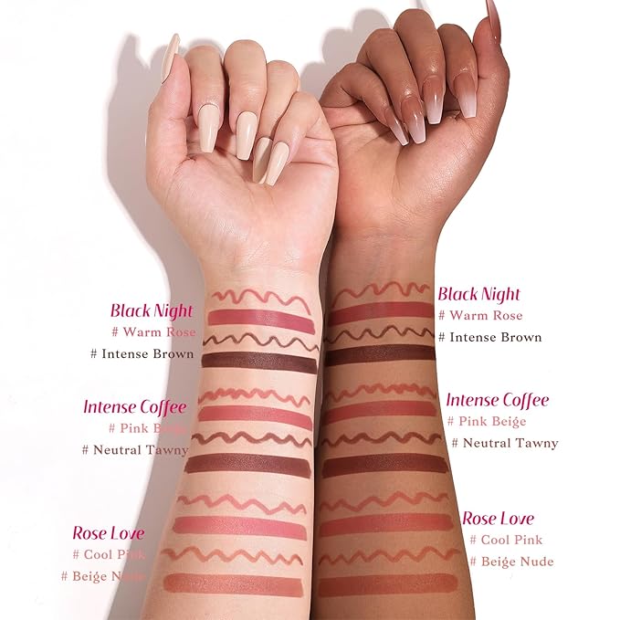 bayfree 2 PCS Lip Liner and Lip Stain Combo Set, High Pigmented Long Lasting Velvet Lip Tint, Well-Defined Lipliner, Weightless Waterproof Not Animal Tested, Matte Finish Makeup