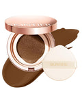 Full Coverage Cushion Foundation, Weightless, Skin Fit, Satin Glow Finish, Oil-Control Waterproof Foundation, Sweatproof Flawless BB Cream CC Korean Makeup,Tattoo Cover Up, Buildable(#45W Chestnut)