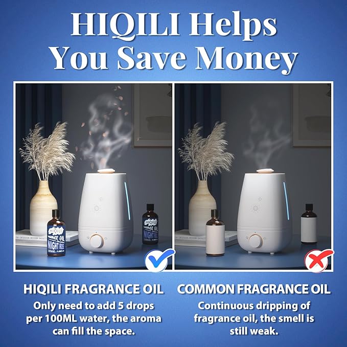 HIQILI Night Rose Fragrance Oil 100ml for Diffuser Car Freshies, Clean Fresh Scent for Candle Making Soap Laundry 3.38 Fl Oz