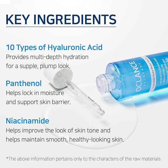 Hyaluronic Hydra Boost Serum with 10 Multi Hyaluronic Acid, Niacinamide, Panthenol | Lightweight, Hydrating for Glowing Skin | Non-Greasy, Fragrance-Free, Korean Skincare | 50ml / 1.69 fl. oz